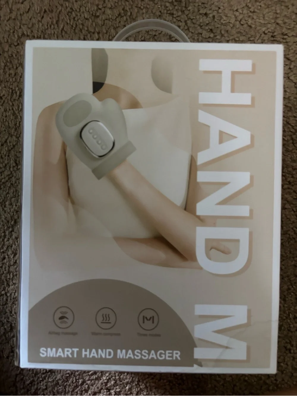 Smart Hand Massager - Beige Hand Massage Device